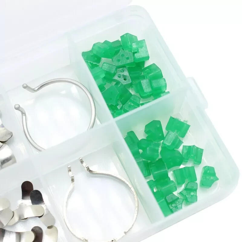 2 Boxes Dental Sectional Contoured Matrices Matrix Ring Delta Add-On Wedges