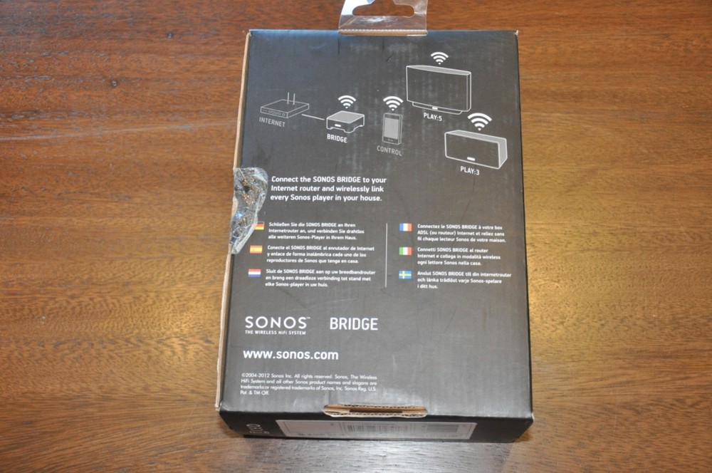 Sonos Bridge Wireless HiFi System - White
