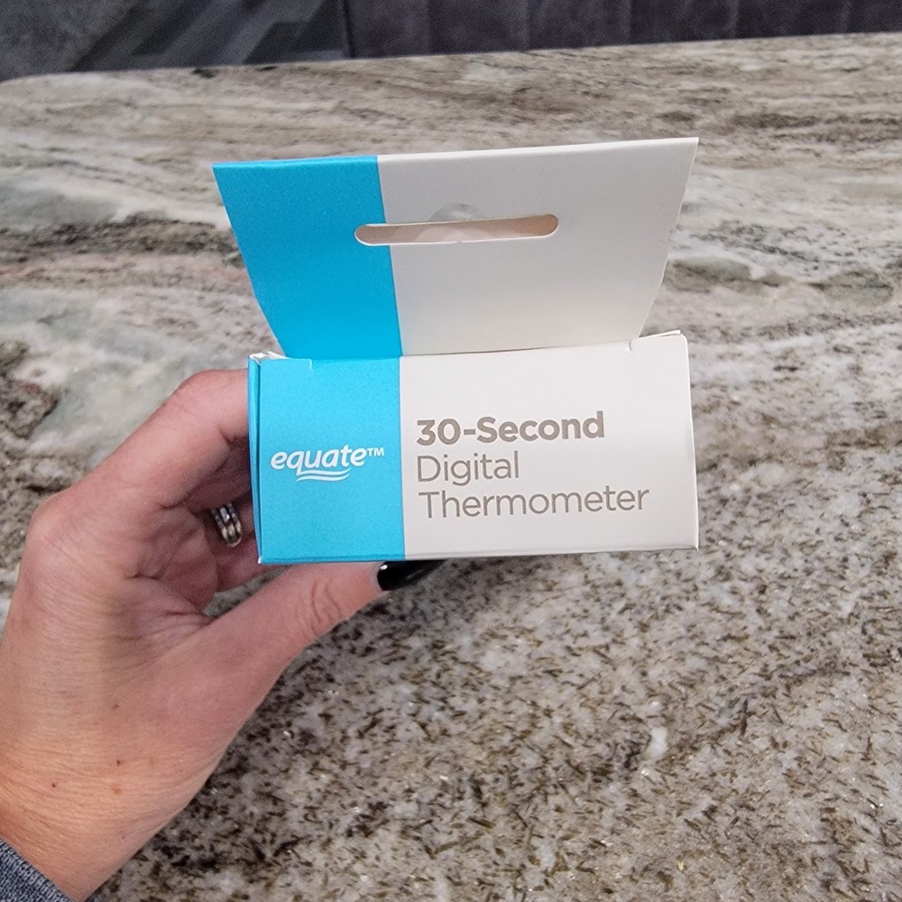 Equate 30 Second Digital Thermometer Oral Rectal Underarm Open Box Tested