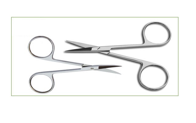 2 ASSORTED IRIS SCISSORS 3.5"+ 4.5" STRAIGHT