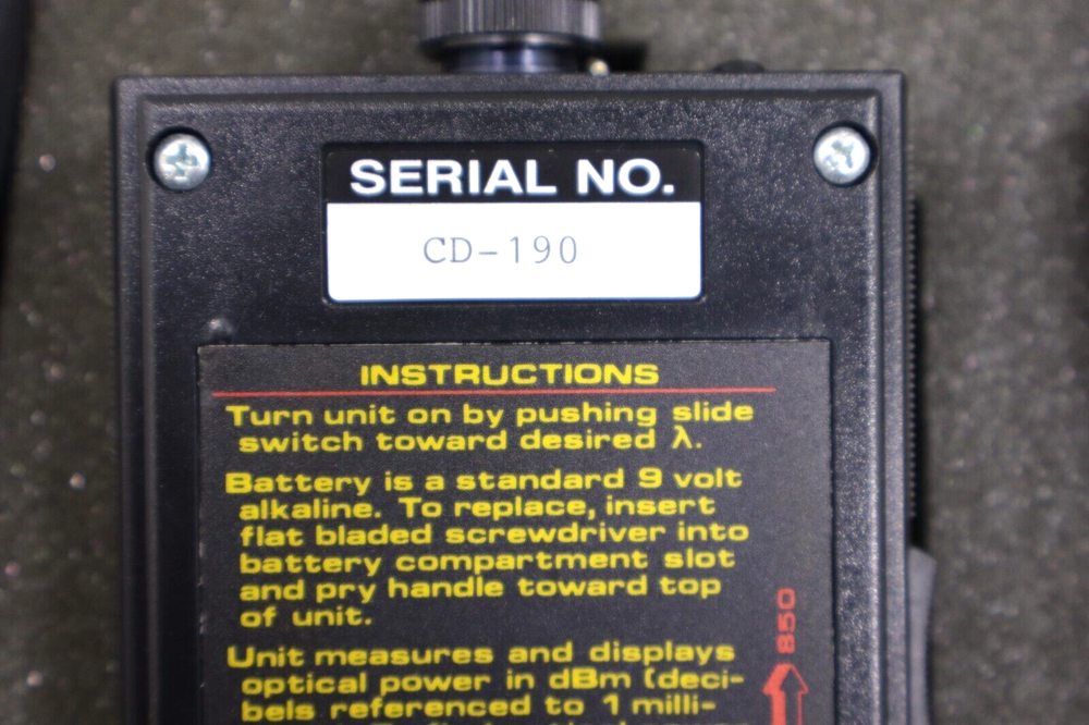 Meson Fiber Optics Power Meter & Source Testing Kit