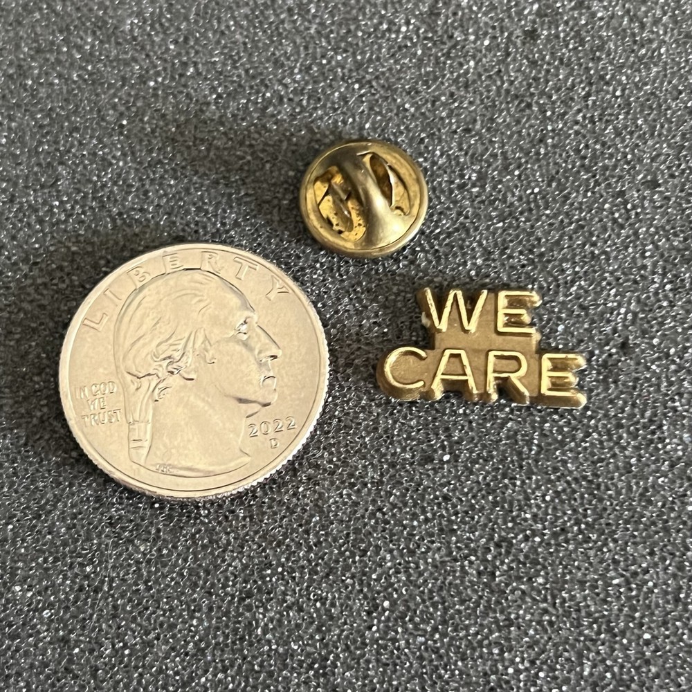 We Care Employee Generic Plastic Pin Pinback #44497