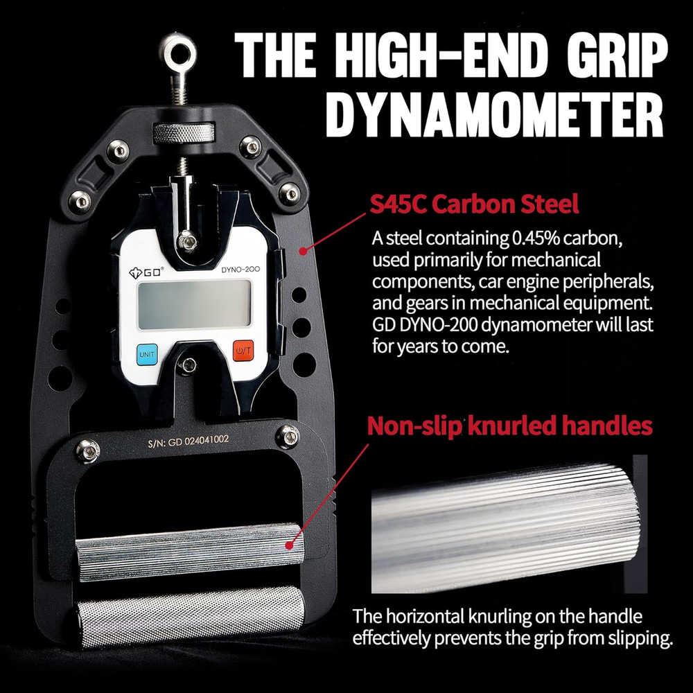 (NEW) DYNO-200 Digital Hand Dynamometer Grip Strength Measurement Electronic Ha