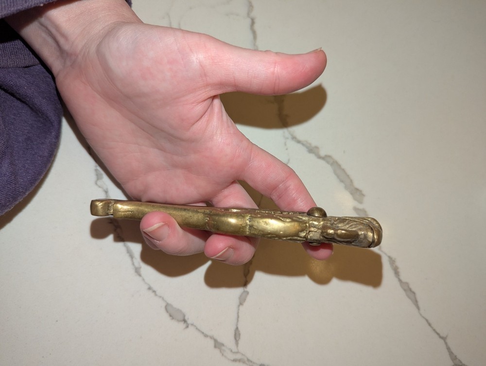 Vintage Nutcracker Solid Brass Rooster Phoenix Eagle Head