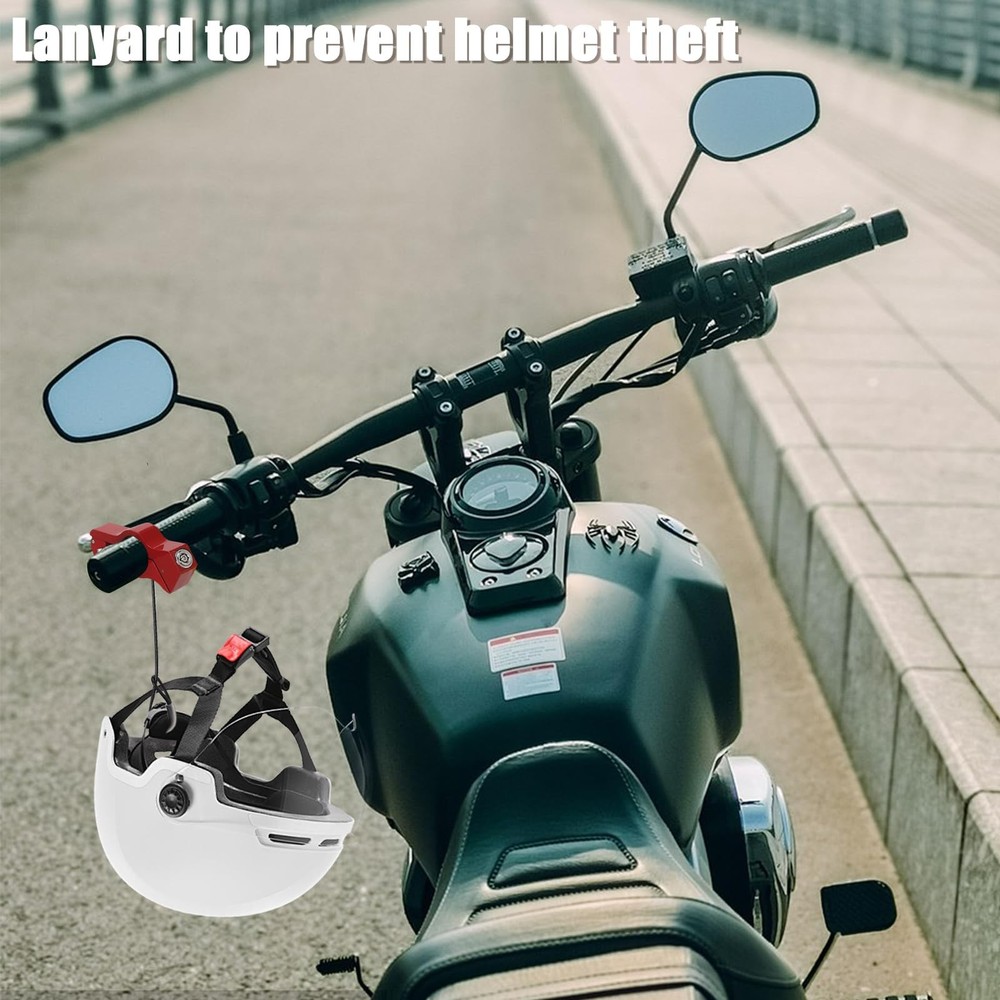 Universal Motorcycle Handlebar Lock Anti-Theft Adjustable Security for Scooter