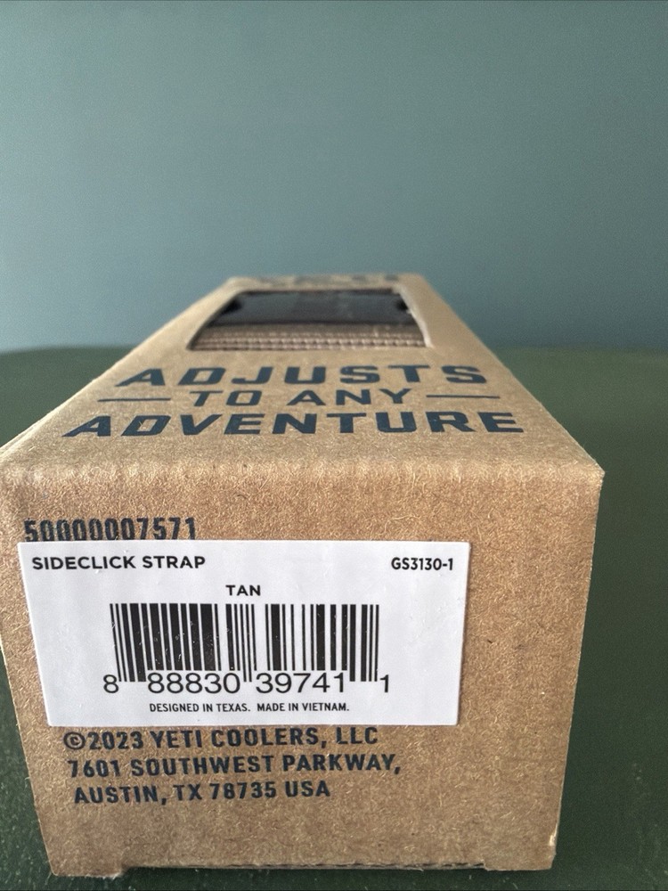 YETI SideClick Dry Gear Case Strap - Tan - NEW