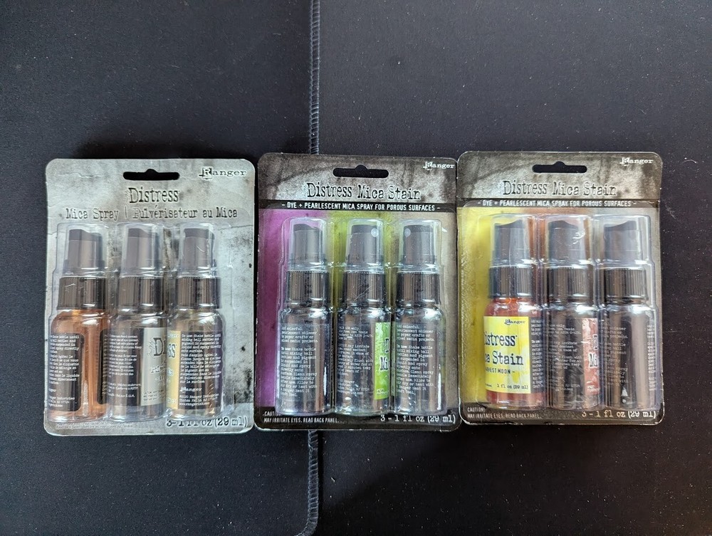 Ranger Distress Mica Stain Inks/ Mica Spray Inks
