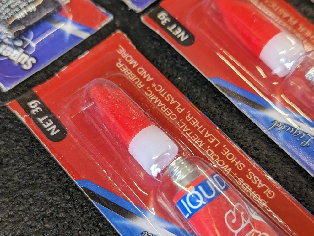🔥 6-Pack🔥 ALECPEA Super Glue, Single-Use Tubes 3 Gram