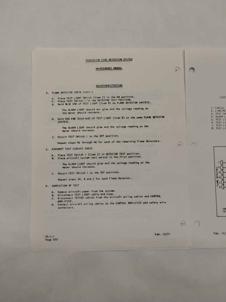 Chloride Pyrotector Fire Detection System Maintenance Manual-Original