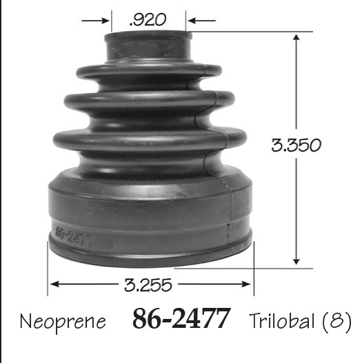 Inner & Outer CV Axle Boot for Mitsubishi Lancer Front 2008-2017