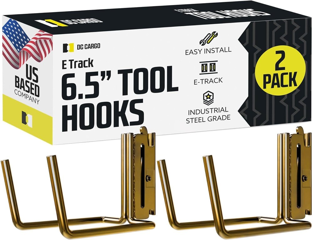 DC Cargo - E Track Tool Hanger Accessories 6.5" Deep () 2 Pack 6.5" Tool hanger