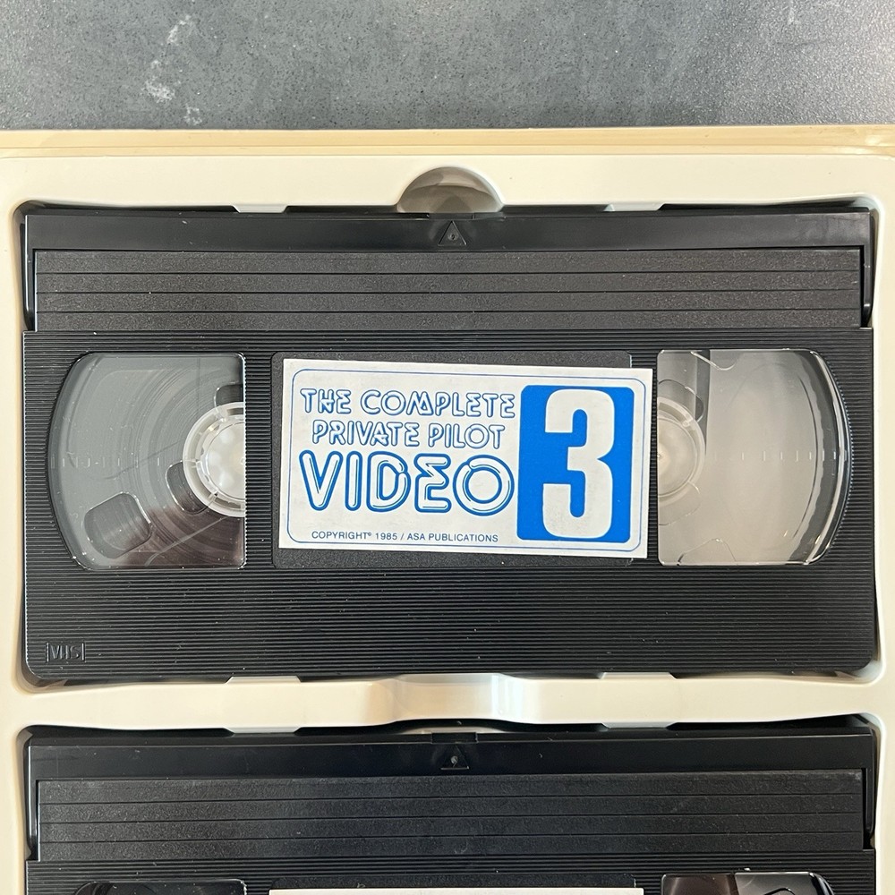 THE COMPLETE PRIVATE PILOT VIDEO 4 VHS Set ASA Aviation Instruction Tutorial