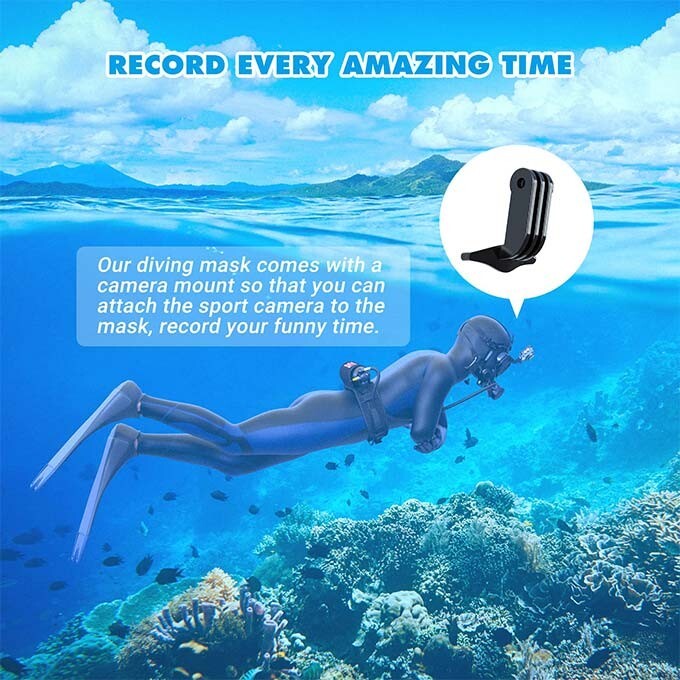 Genesis Prana Full Face Scuba Dive Mask For 2nd Stage Regulators
