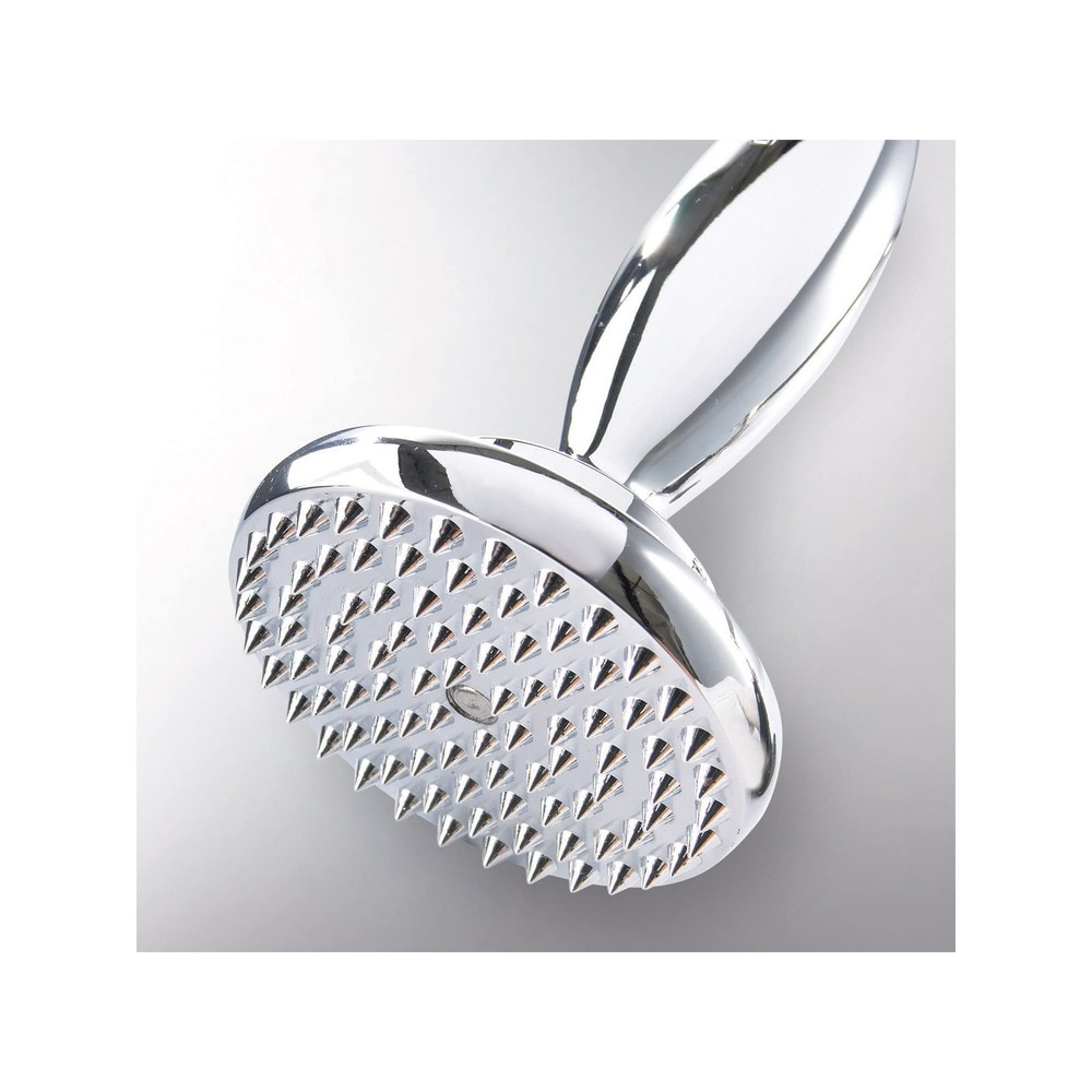 Meat Tenderizer, Reversible Dual Use, Chrome Plated