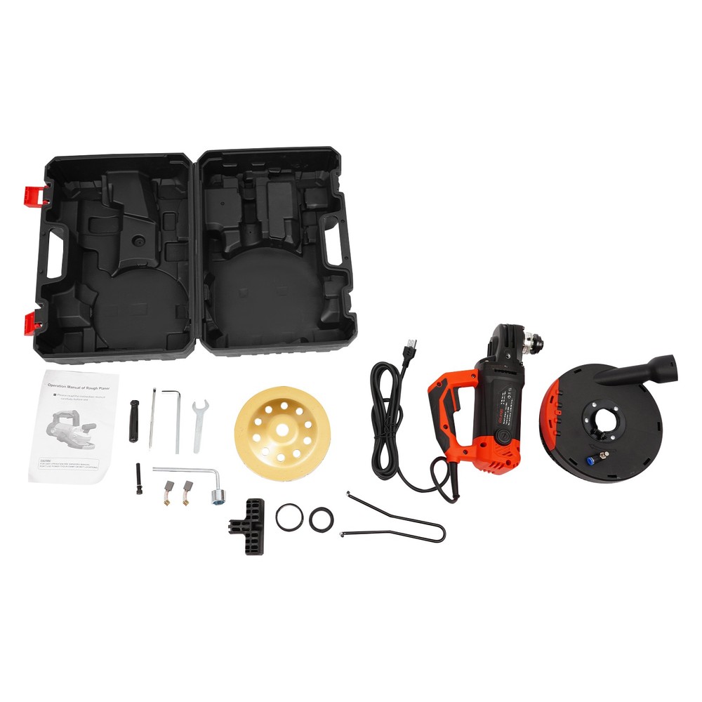 Concrete Surface Grinder Angle Grinder Floor Grinding Machine w/Dust Shroud