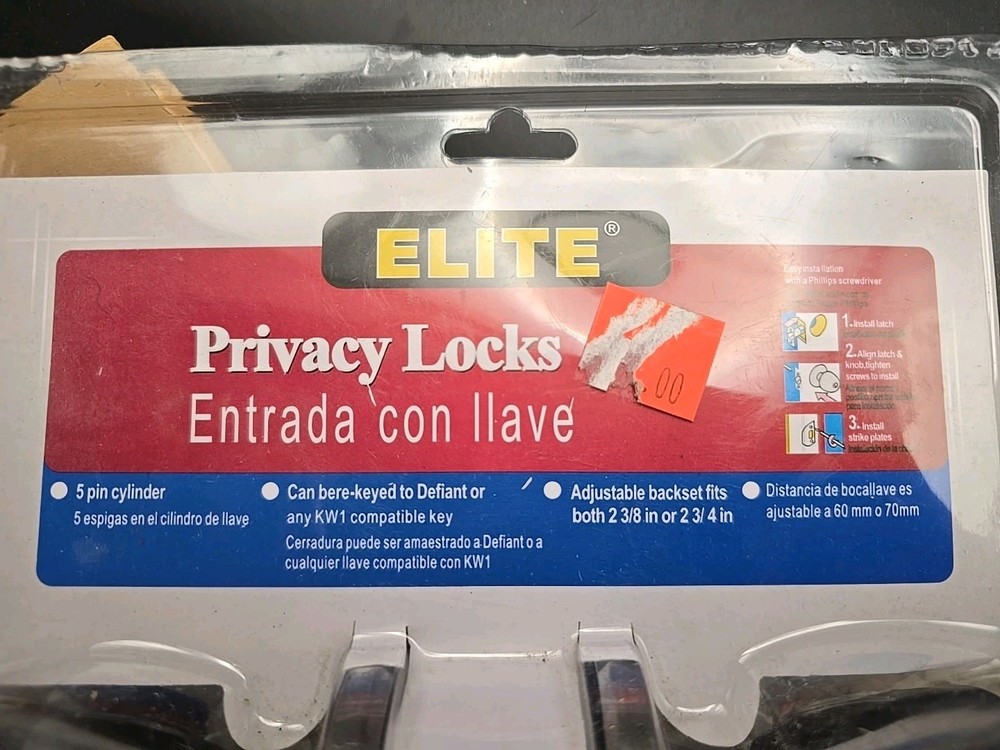 Interior Door Satin Nickle Finish Privacy Lock