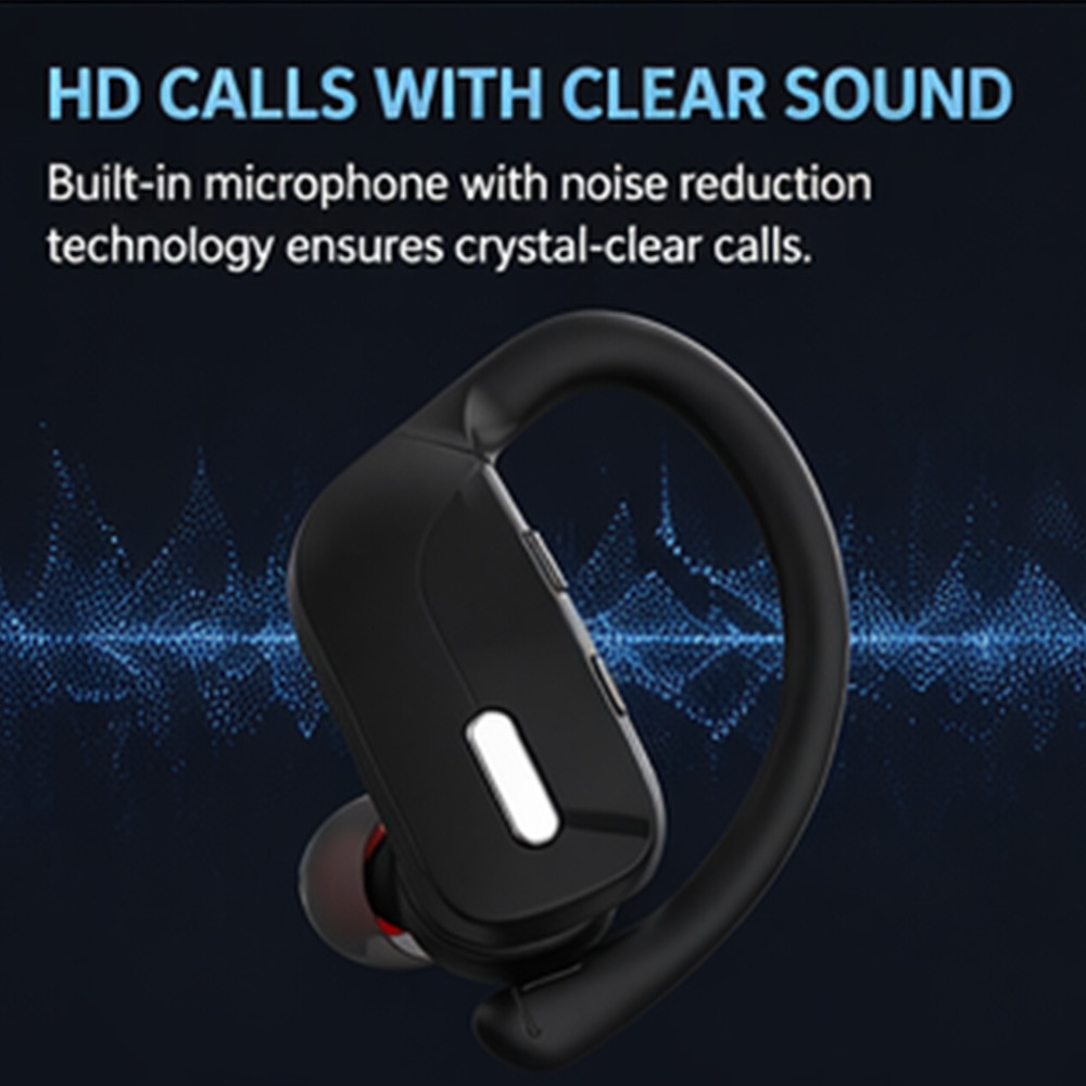 Cooligg SPK307 Black Ear-hook Headsets