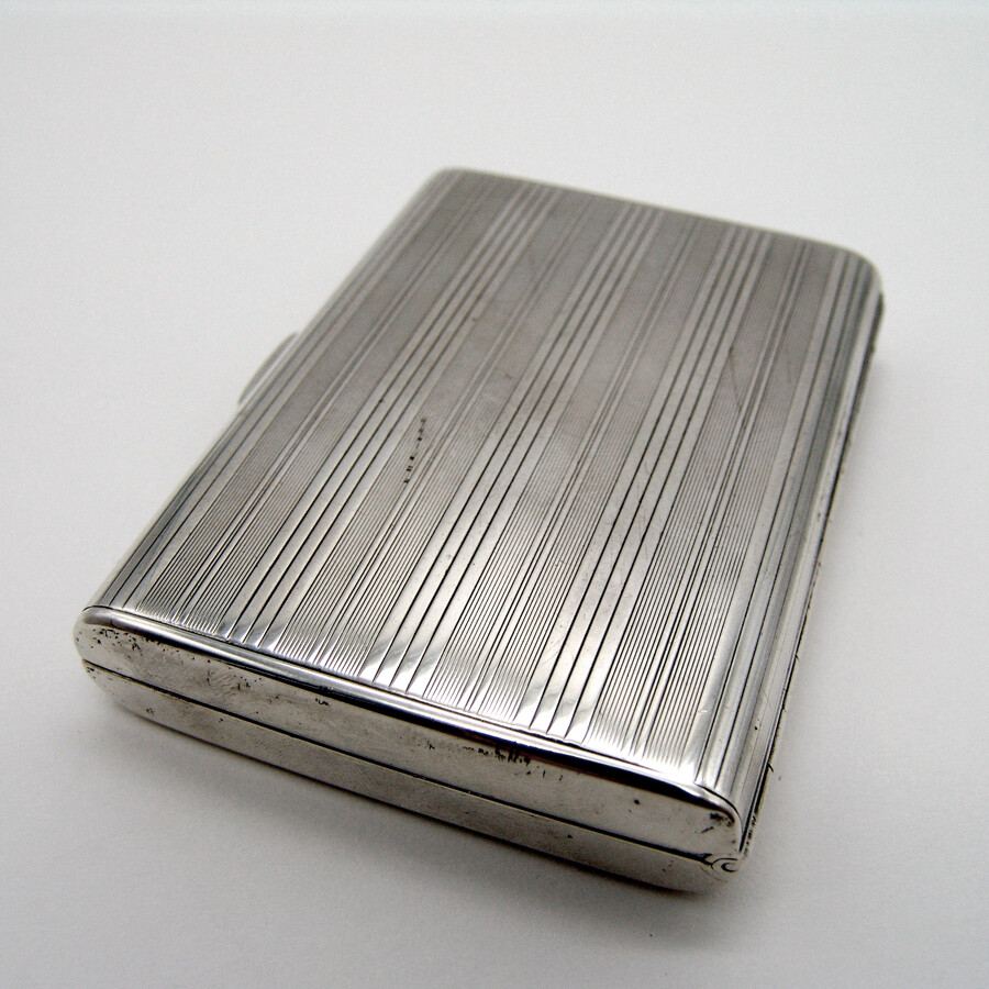 Cigarette Case Sterling Silver Spaulding Gorham 1930 Mono JKB