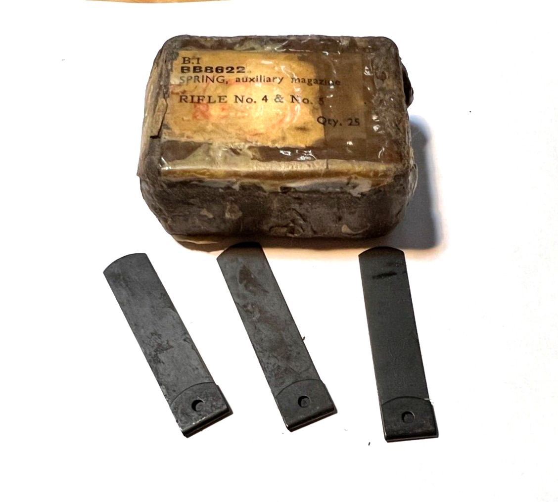 LEE Enfield No4 & No 5  3 pc Auxilary springs in magazine insert new original