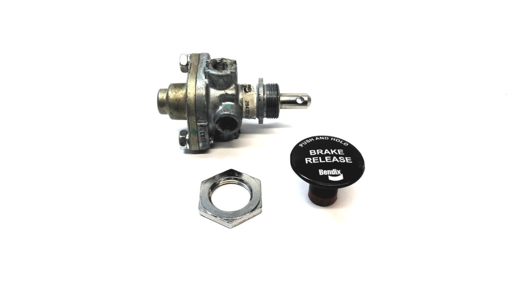 Bendix Control Valve W/ Black Brake Release Push/Pull Button 284727 RD-3 USED