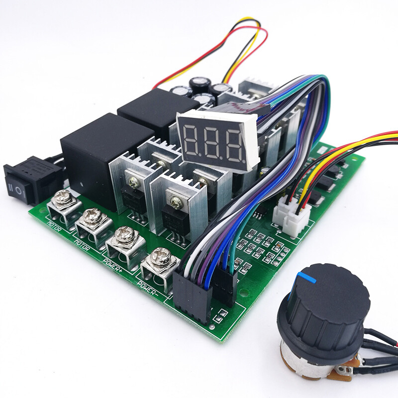 Digital 100A 10-55V PWM DC Motor Speed Controller Forward Reversal adjustable