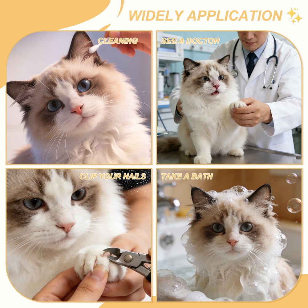 Cat Muzzle, Breathable Mesh Muzzle Circumference 7-9 Inches, (Pink, 1Pcs)