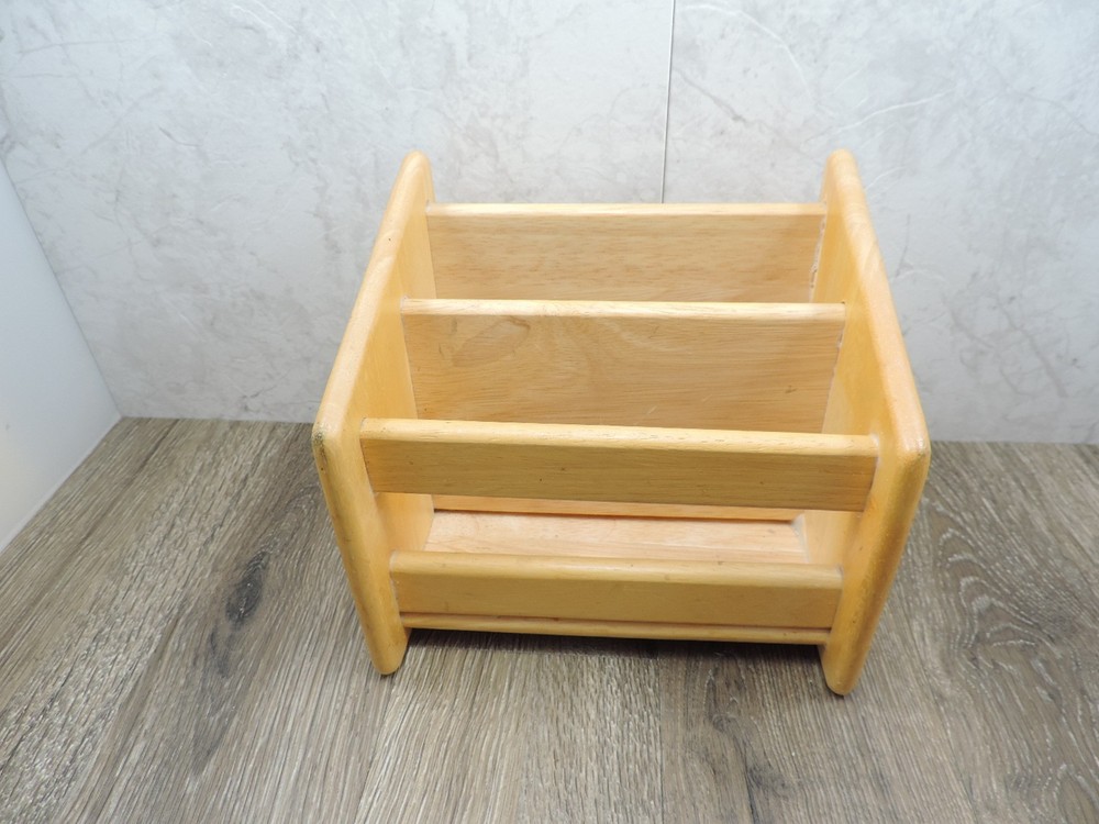Wooden Remote Control Caddy 7"x6.5"x5.5"