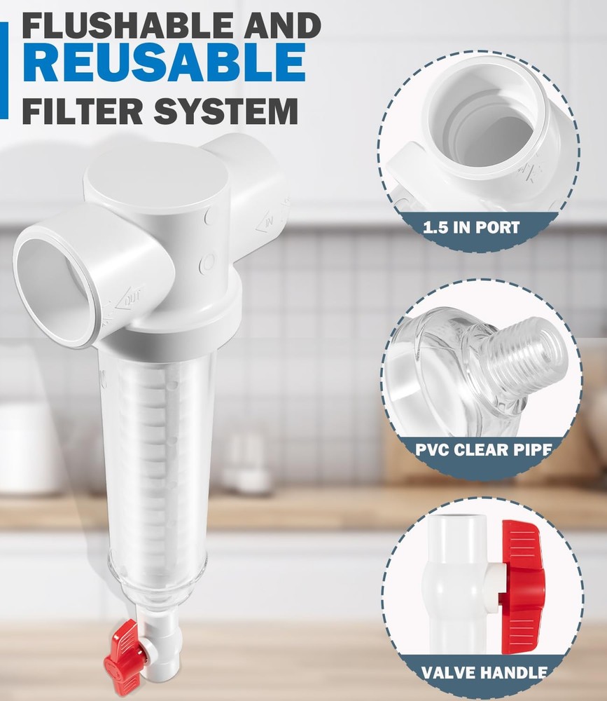 100 Mesh Spin Down Sand Separator for Rusco Vu-Flow 1-1/2" Spin-Down Filter