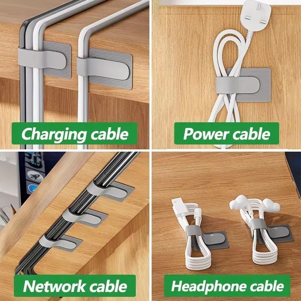 Reusable Cable Tie Fixed Cable Organizer Rope Support Self-Adhesive1660