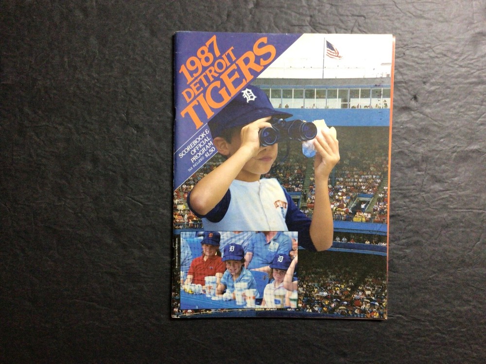 1987 DETROIT TIGERS ~ Program/ Scorecard ~ Not scored ~ REAL NICE SHAPE!