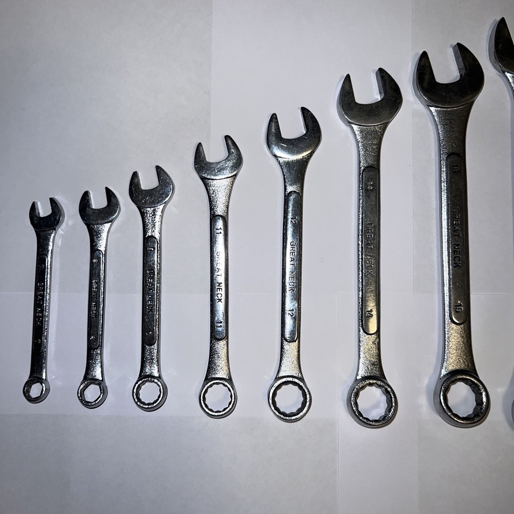 Great Neck 9pc MET Combination Wrench set