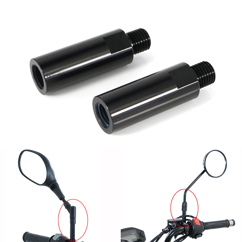 Fit For Ducati Scrambler 15-19 M10*1.25 Mirror Riser Extender Adapter Mount Set