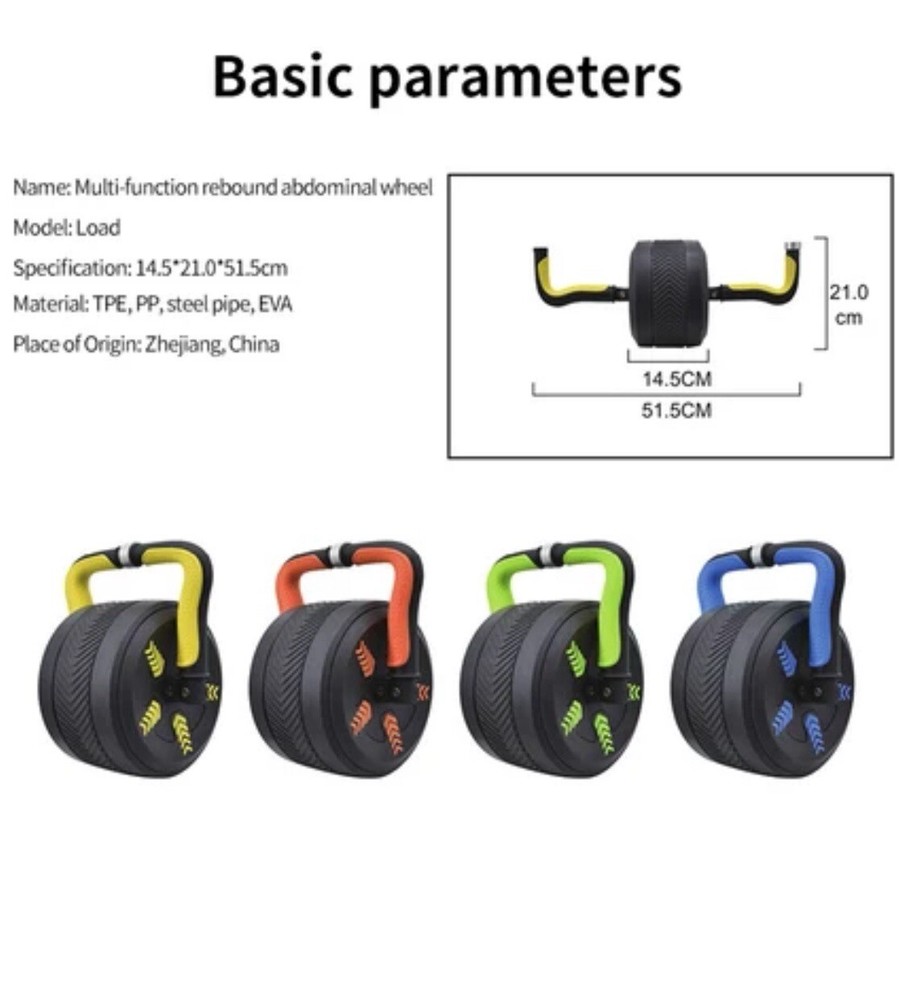 ABS Roller Easy Turn To Kettle Bell For Good Exercise