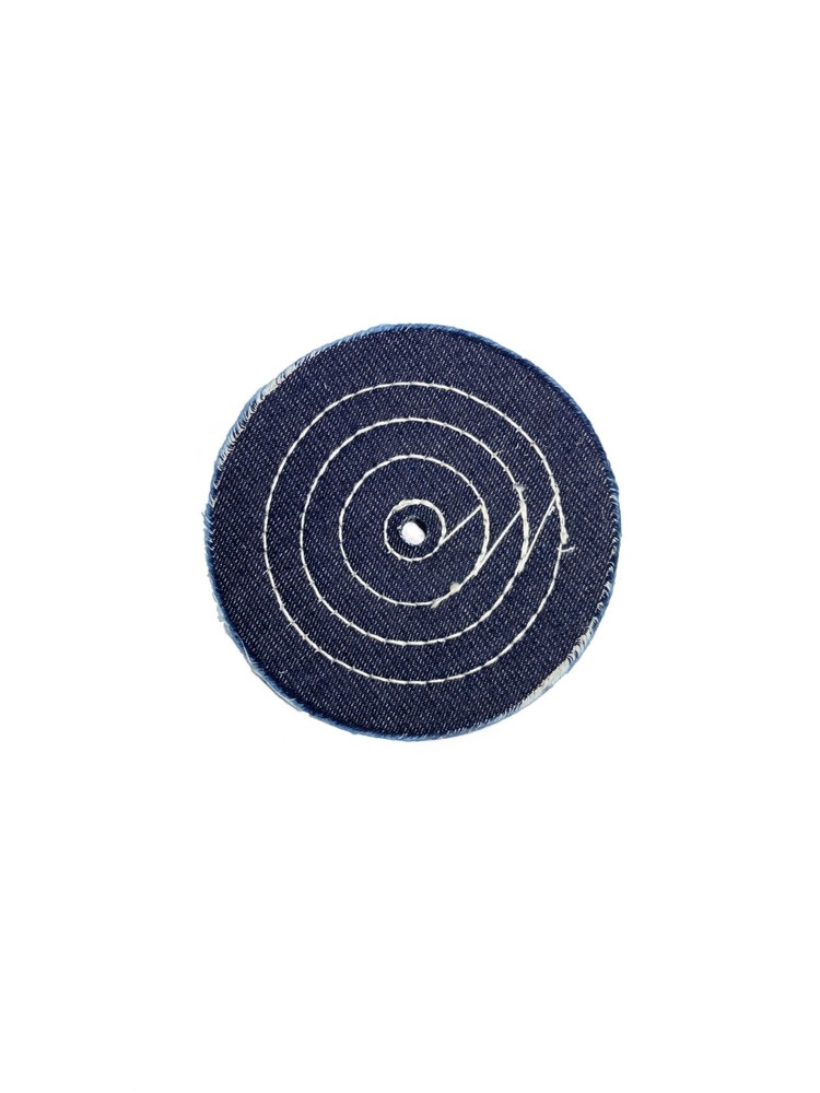 BUFF DENIM L 4", DIAMETER  ARBOR HOLE 7/16"