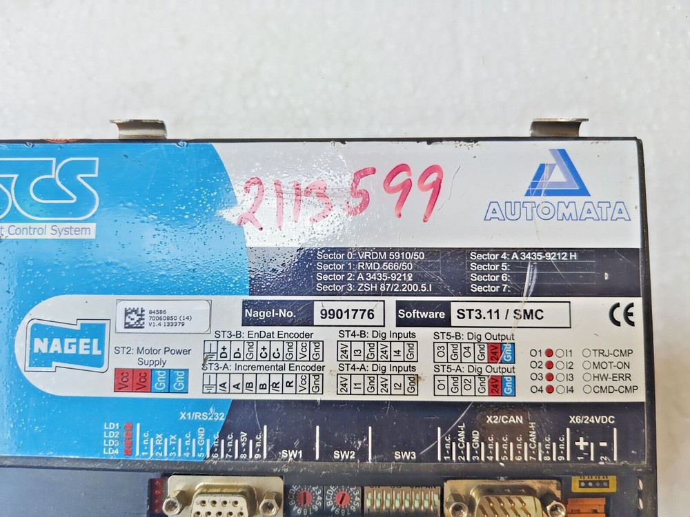 AUTOMATA NAGEL 9901776 SMART CONTROL SYSTEM ST3.11/SMC