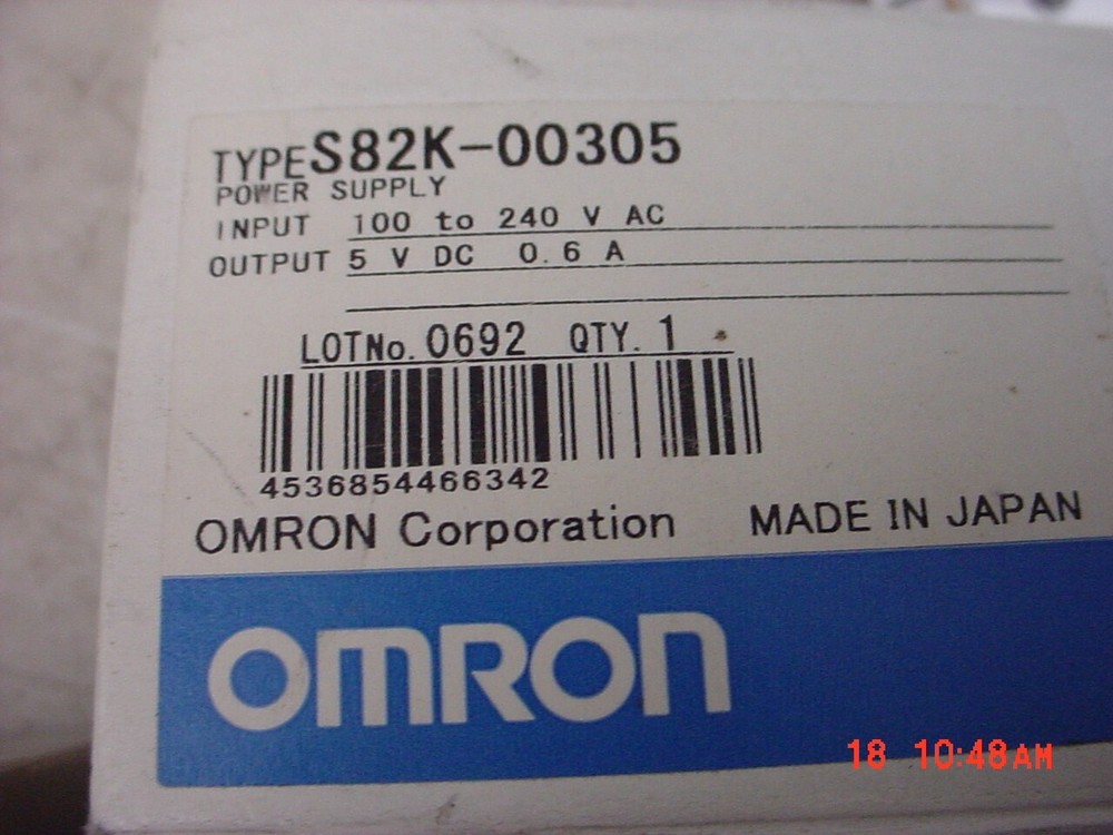 Omron Power Supply S82K-00305