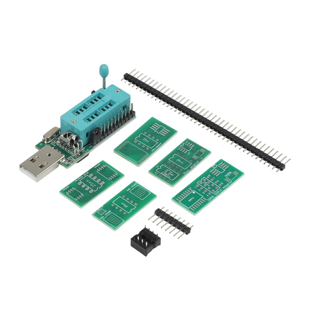 CH341A Programmer v1 7 for 1 8V and Other Voltages with Adapter Board Kit