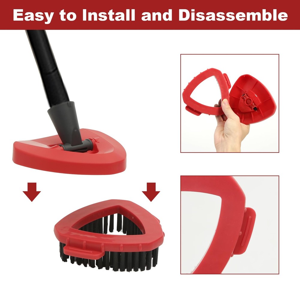 4 Pieces Mop Head Replacement Set Compatible with Ocedar RinseClean 2 Tank Sy...