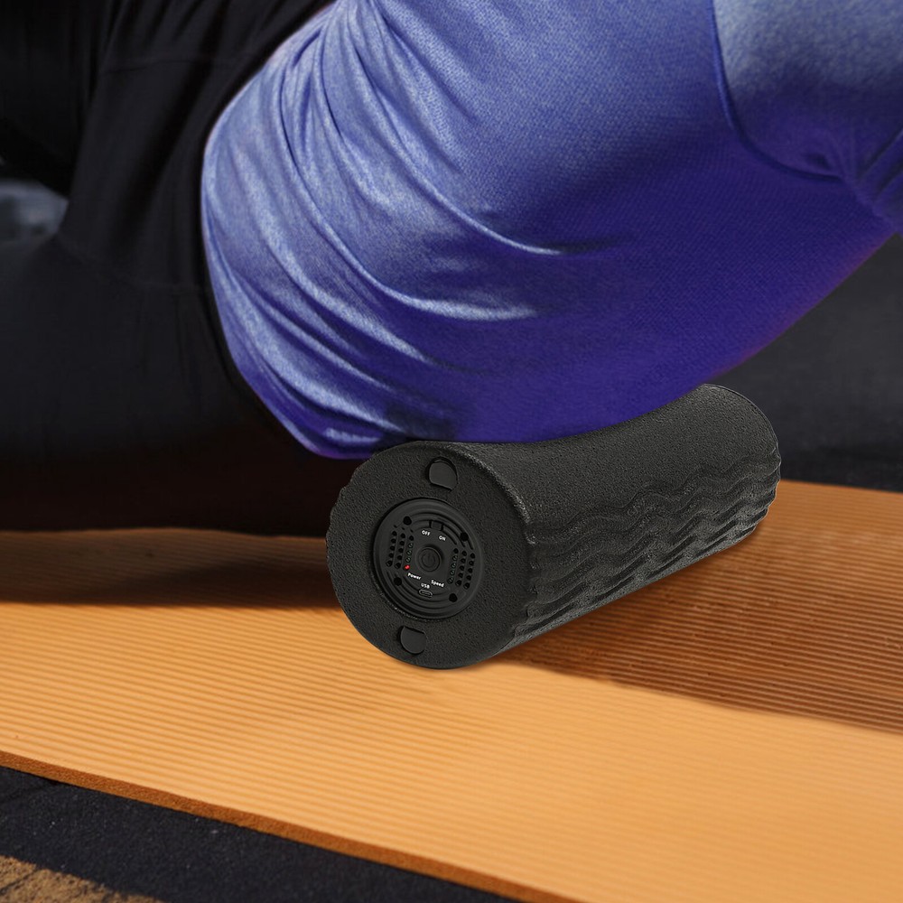 Electric Vibrating Foam Roller Massager Adjsutable Speed Roller Pain Relief