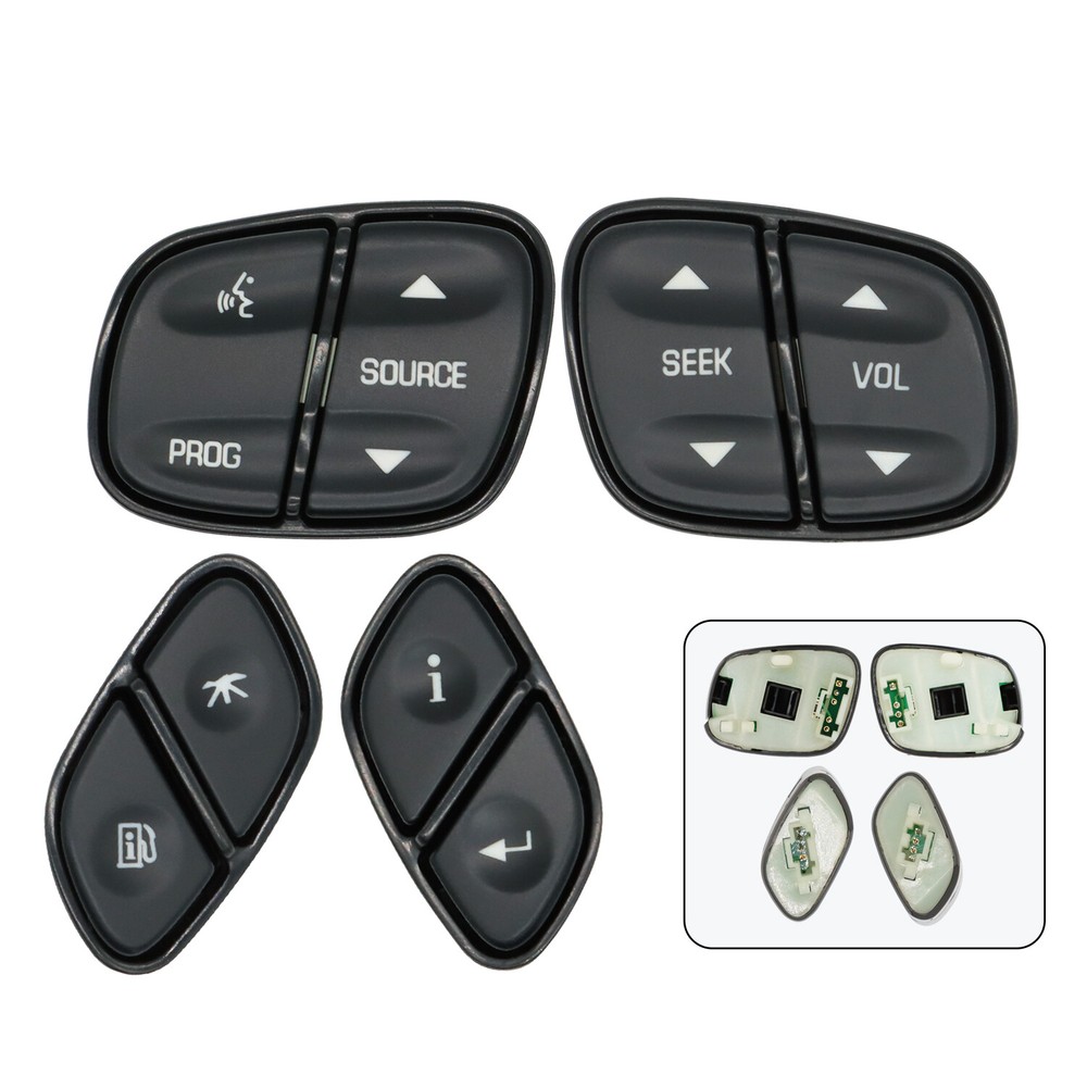 4pcs Steering Wheel Switch Control Buttons For Chevy Silverado For GMC Yukon