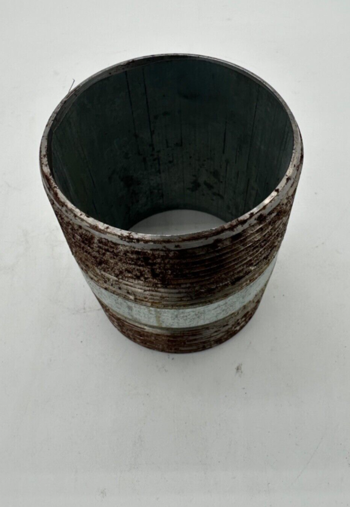 3" x 4" Galvanized Steel Pipe Nipple Schedule 40 Threaded On Both Ends