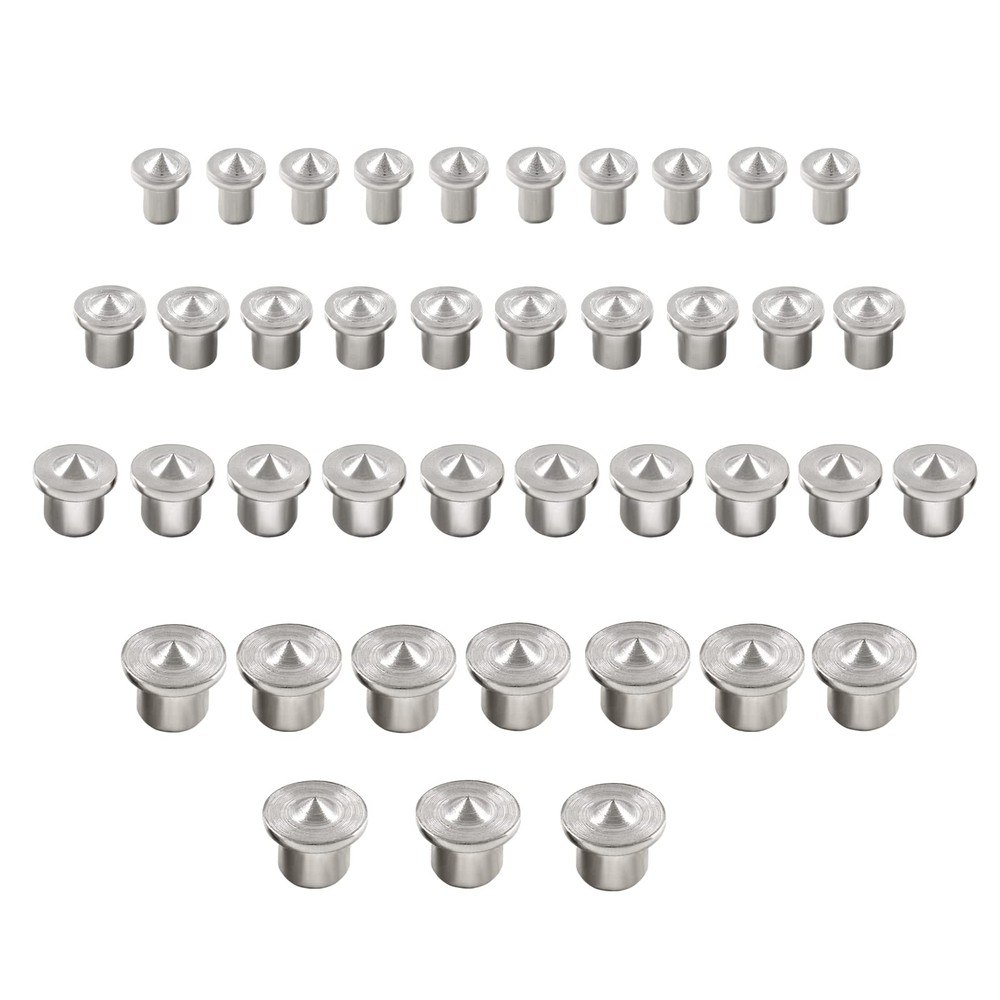 Dowel Tenon Center Transfer Plugs Set Solid Marker Pins 4 Sizes 40 PCS
