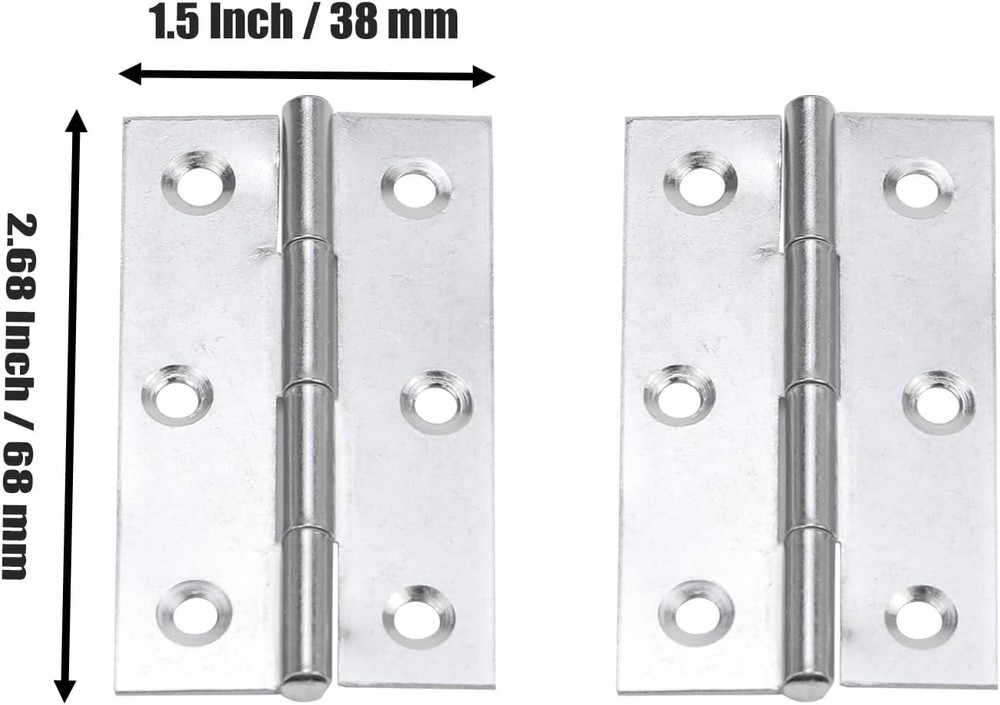 Cabinet Hinges Silver Stainless Steel Folding Interior Door