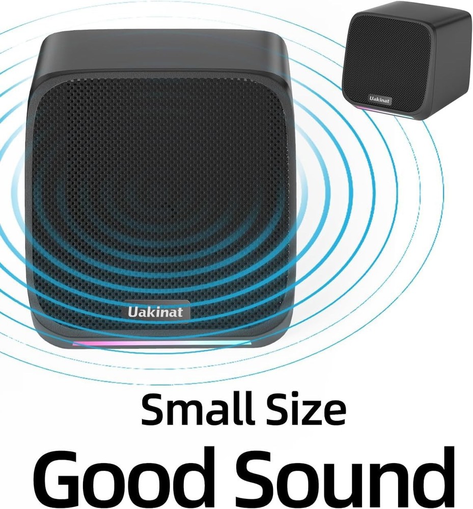 Uakinat Computer Speakers,Computer Speakers for Desktop PC,Desktop Black