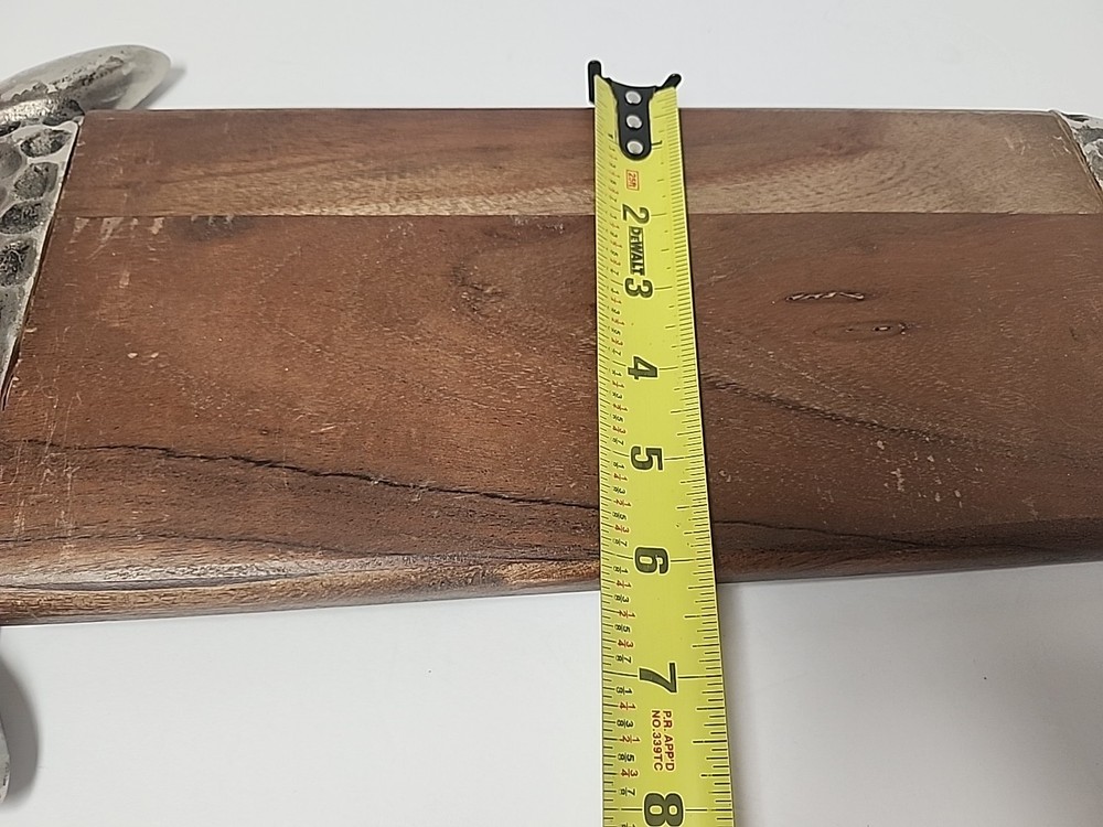 Turtle Cutting Board wood and aluminum.