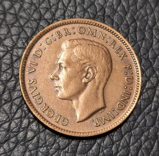 1942 Great Britain Farthing Coin