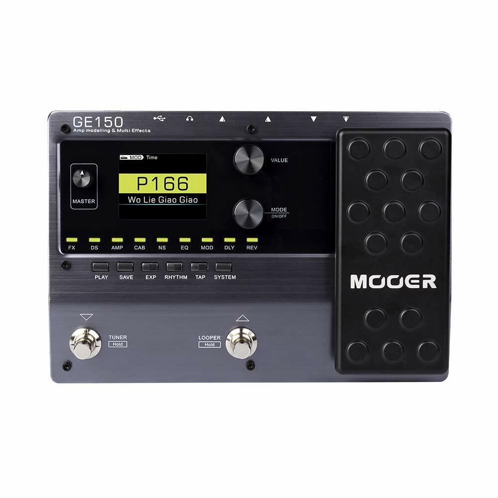 Mooer GE-150 Amp Modeling & Multi Effect Processor IR Looper Drums 151 Effects