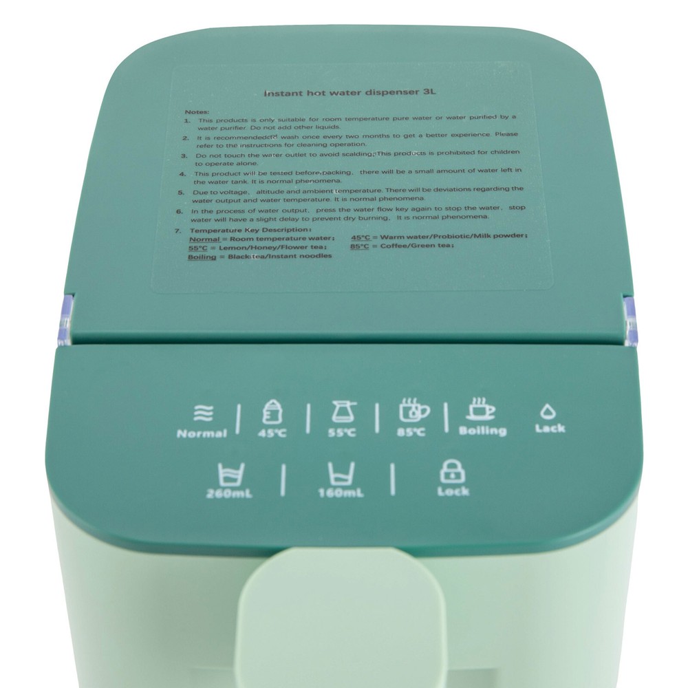 Electric Instant Hot Water Dispenser 3L/102oz Electric Countertop Water Warmer