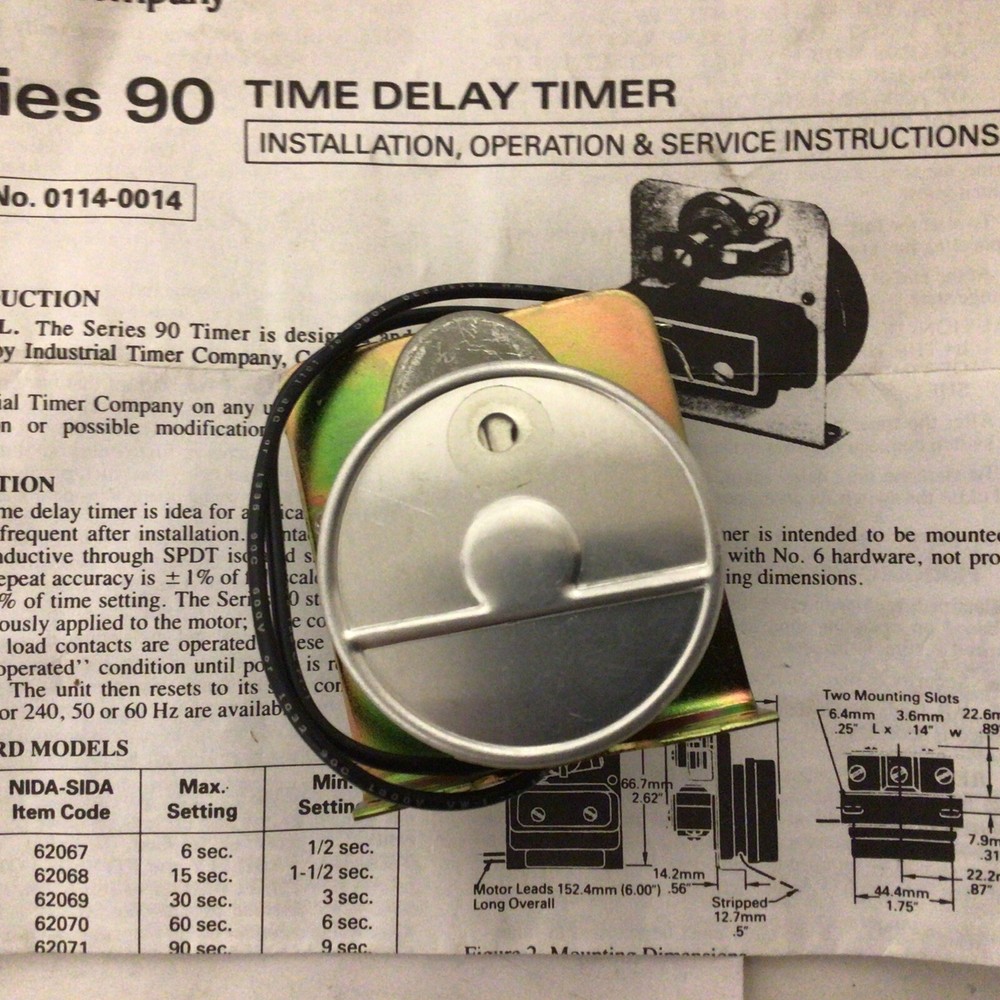 Industrial Timer Company Delay Timer 831402-001