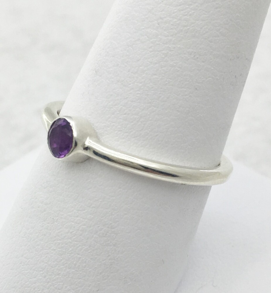 Sterling Silver Amethyst ring size 9